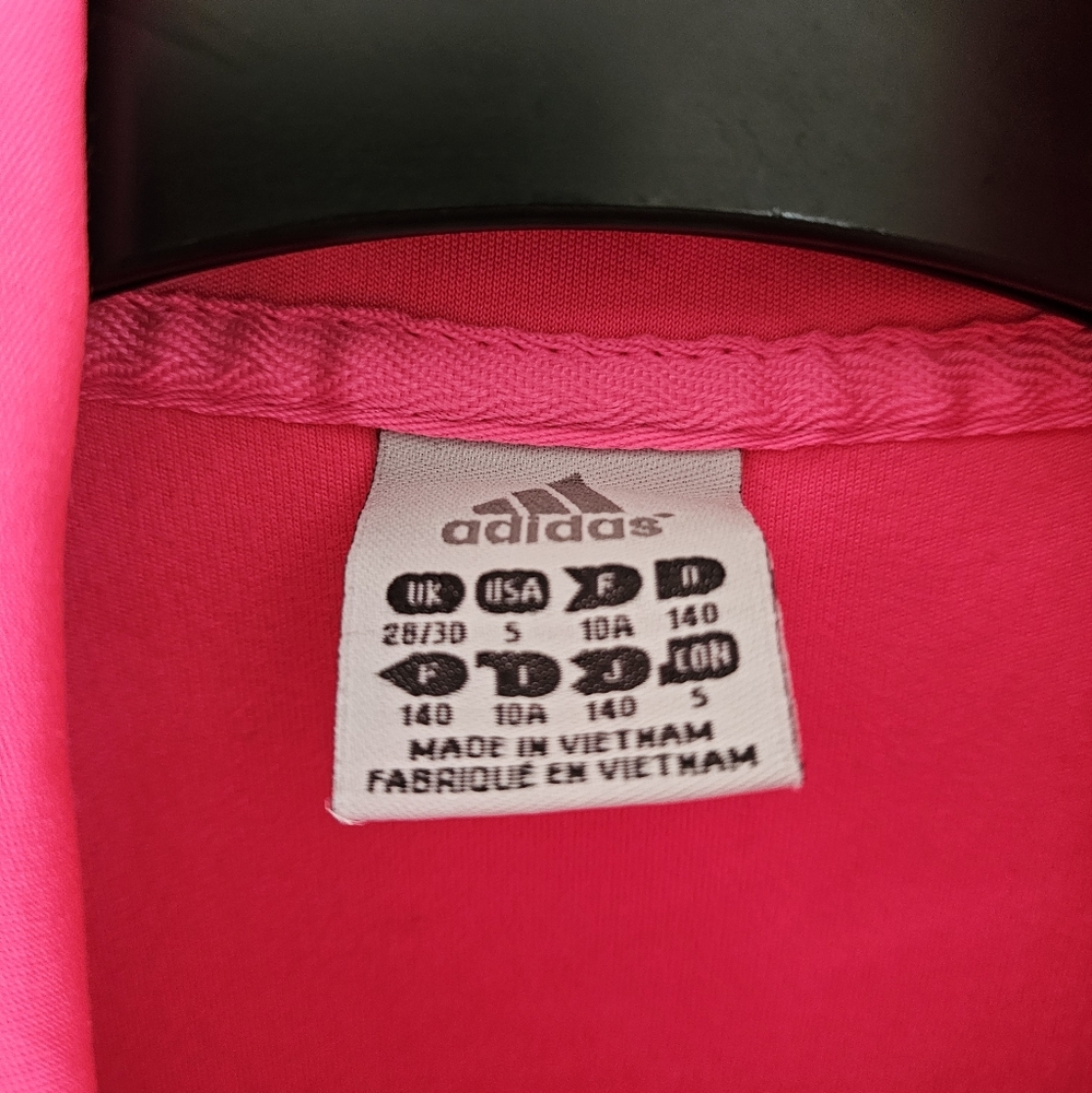 Adidas hot pink athletic jacket women's size small!! - Picture 5 of 5